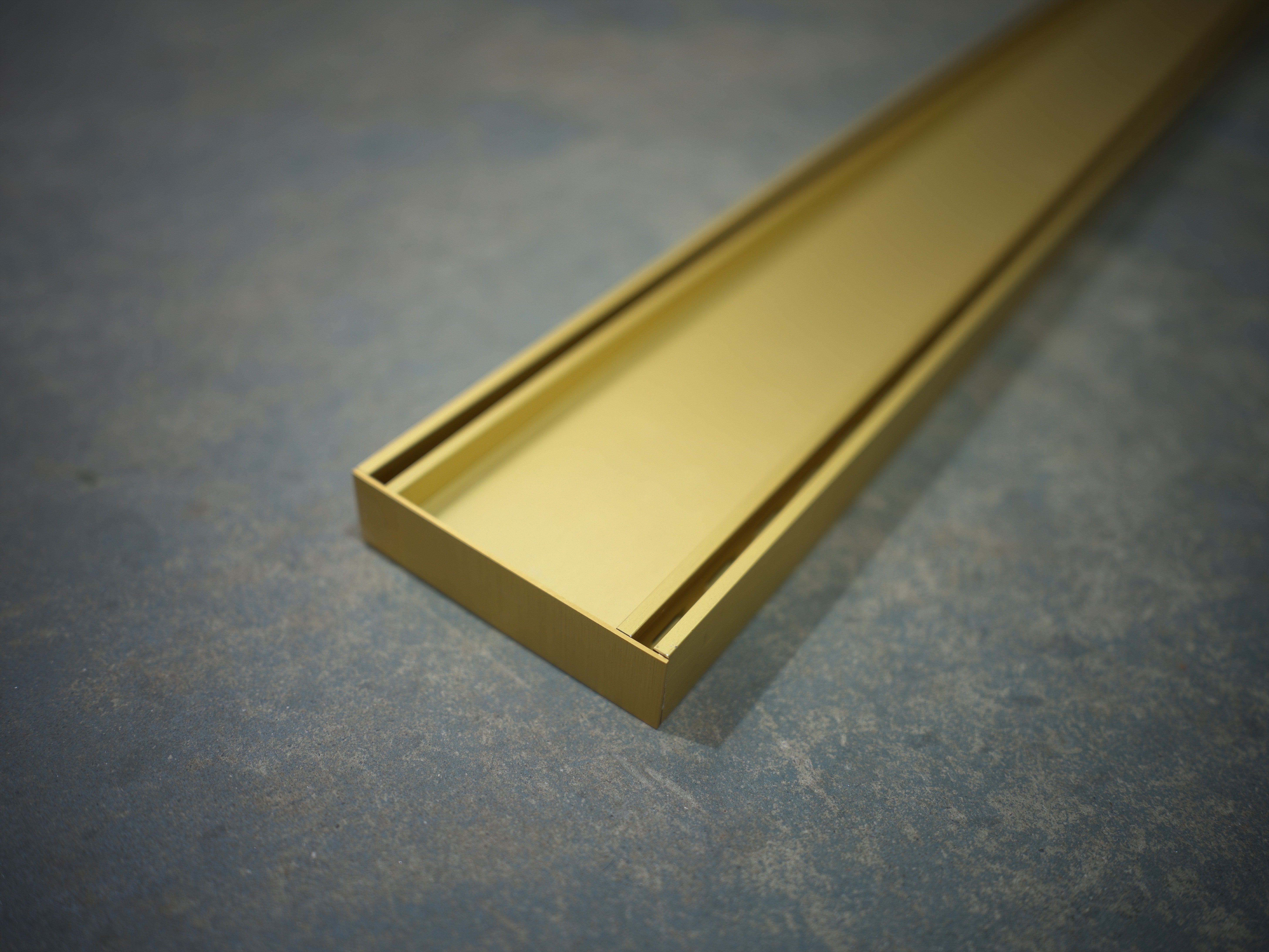 Brushed Brass Gold Tile Insert DIY Aluminium Grate Kit - Image 4