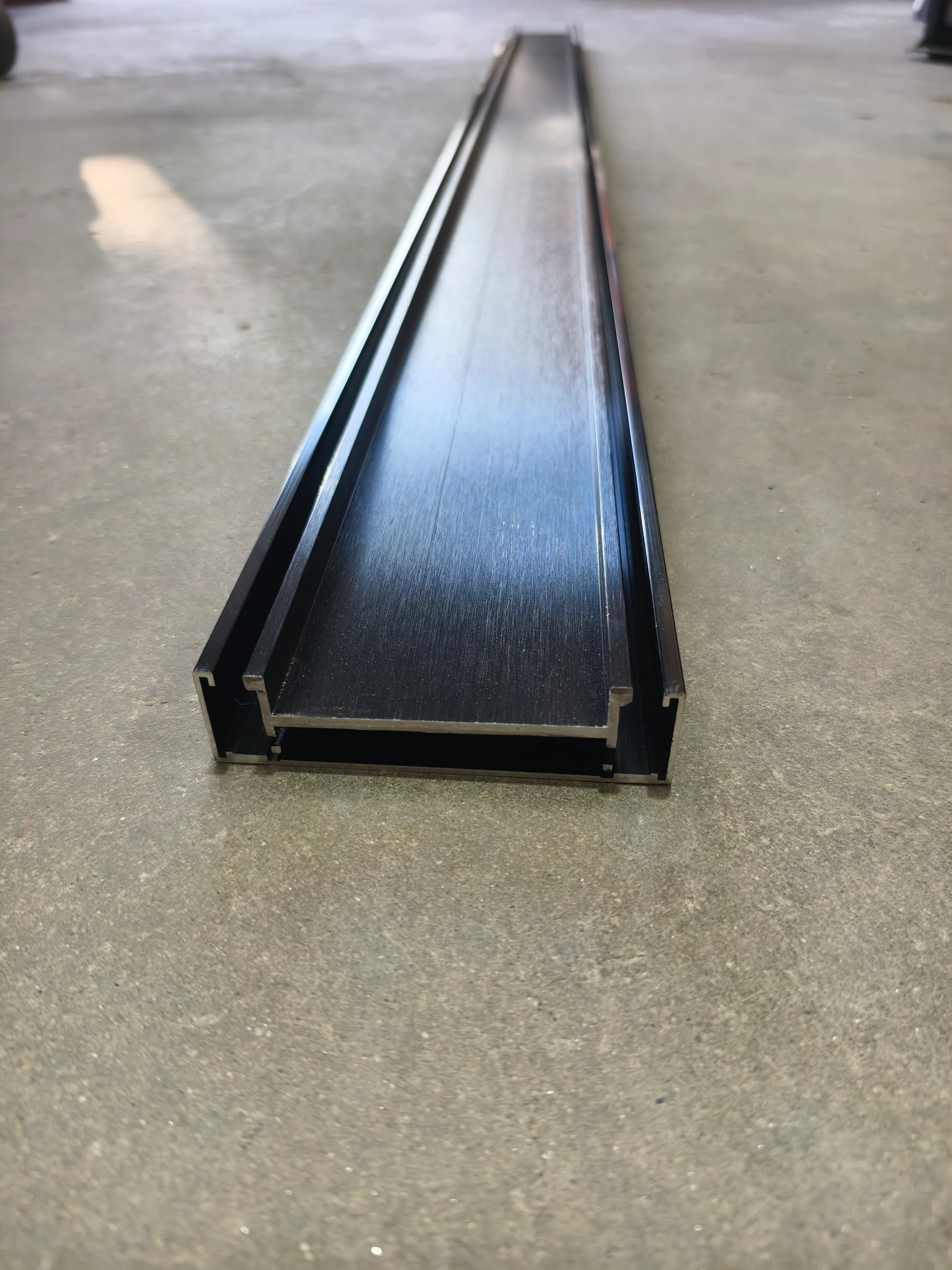 Brushed Black Tile Insert DIY Aluminium Grate Kit - Image 3